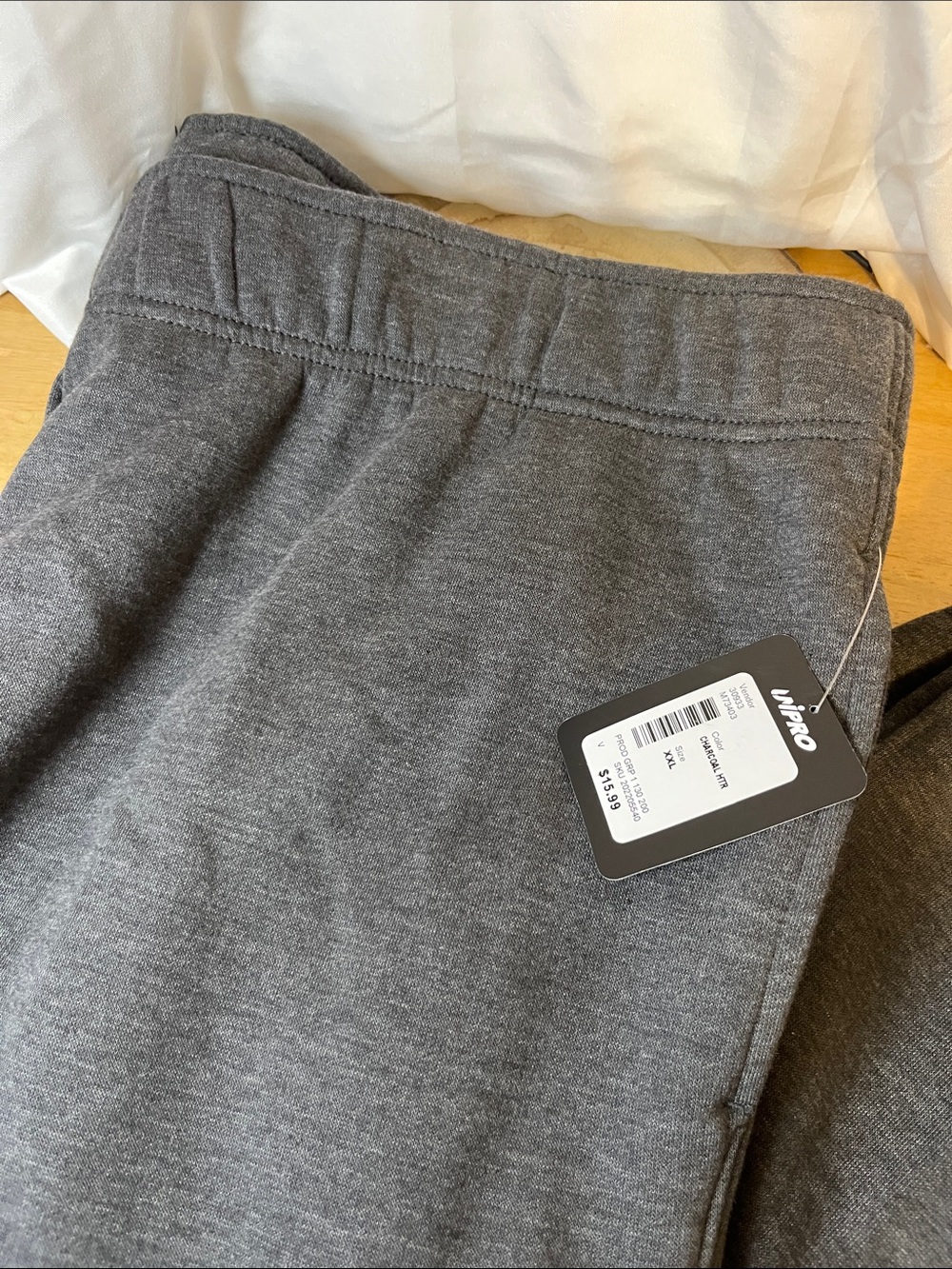 Unipro Men's Charcoal Gray Jogger Sweatpants - Dark Heather Gray 2X 3X